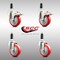 Service Caster 4 Inch 316SS Red Poly Swivel 1-1/8 Inch Expanding Stem Caster Lock Brake, 2PK SS316TTLEX20S414-PPUB-RED-2-S-2-118 - alternate 3